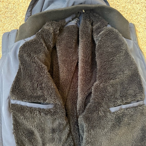 Mens Calvin Klein Winter Coat Snow Hooded  Faux Sherpa Lined Jacket XXL Navy - Picture 6 of 15